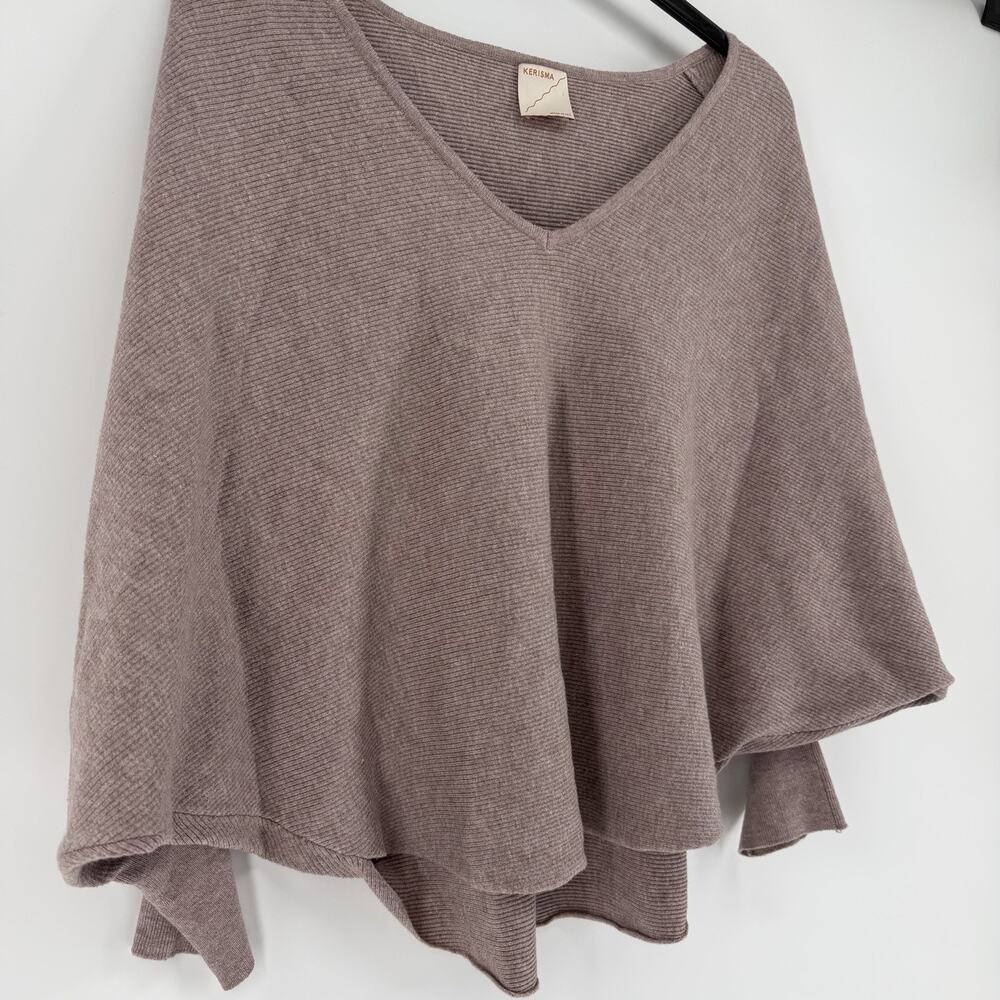 Kerisma Sweater Womens Medium/Large Mauve Oversized Dolman Sleeve - Picture 2 of 8